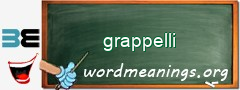 WordMeaning blackboard for grappelli